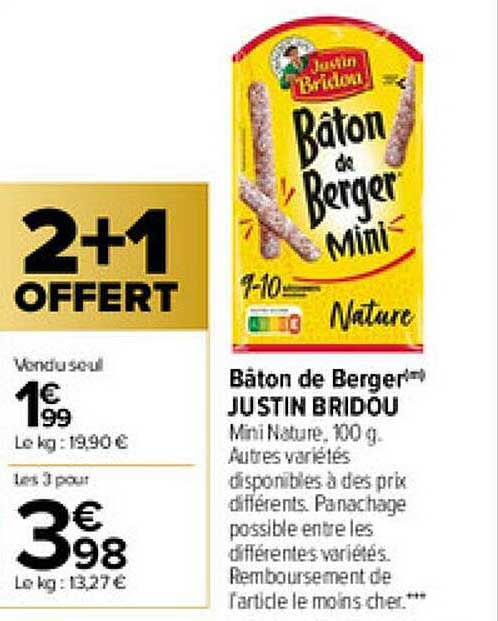 bâton de berger justin bridou