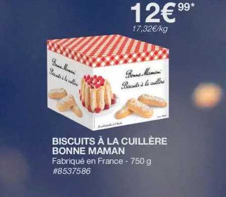 biscuits à la cuillère bonne maman