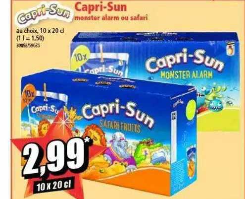 capris-sun monster alarm ou safari capri-sun