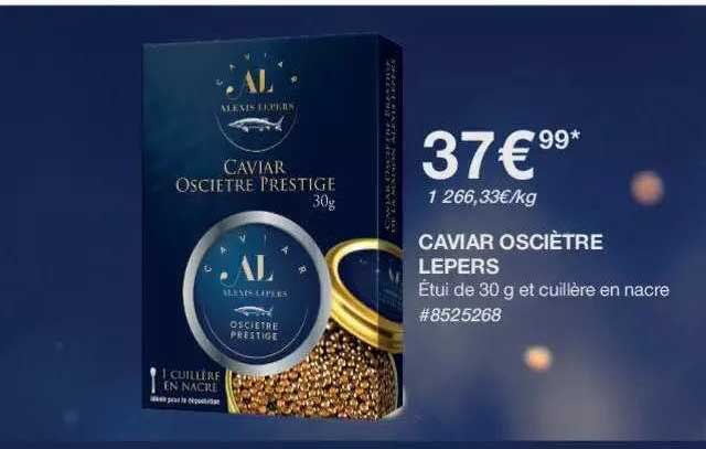 caviar osciètre lepers