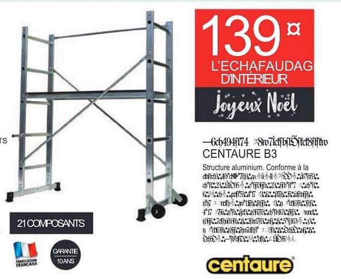 L'échafaudage D'intérieur Centaure B3