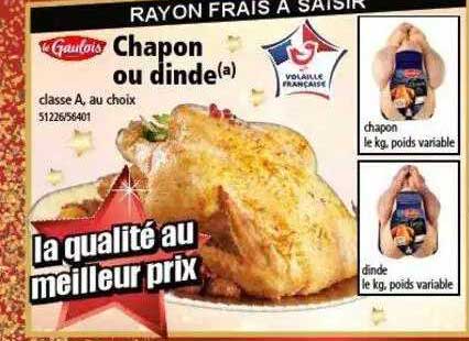 chapon ou dinde le gaulois