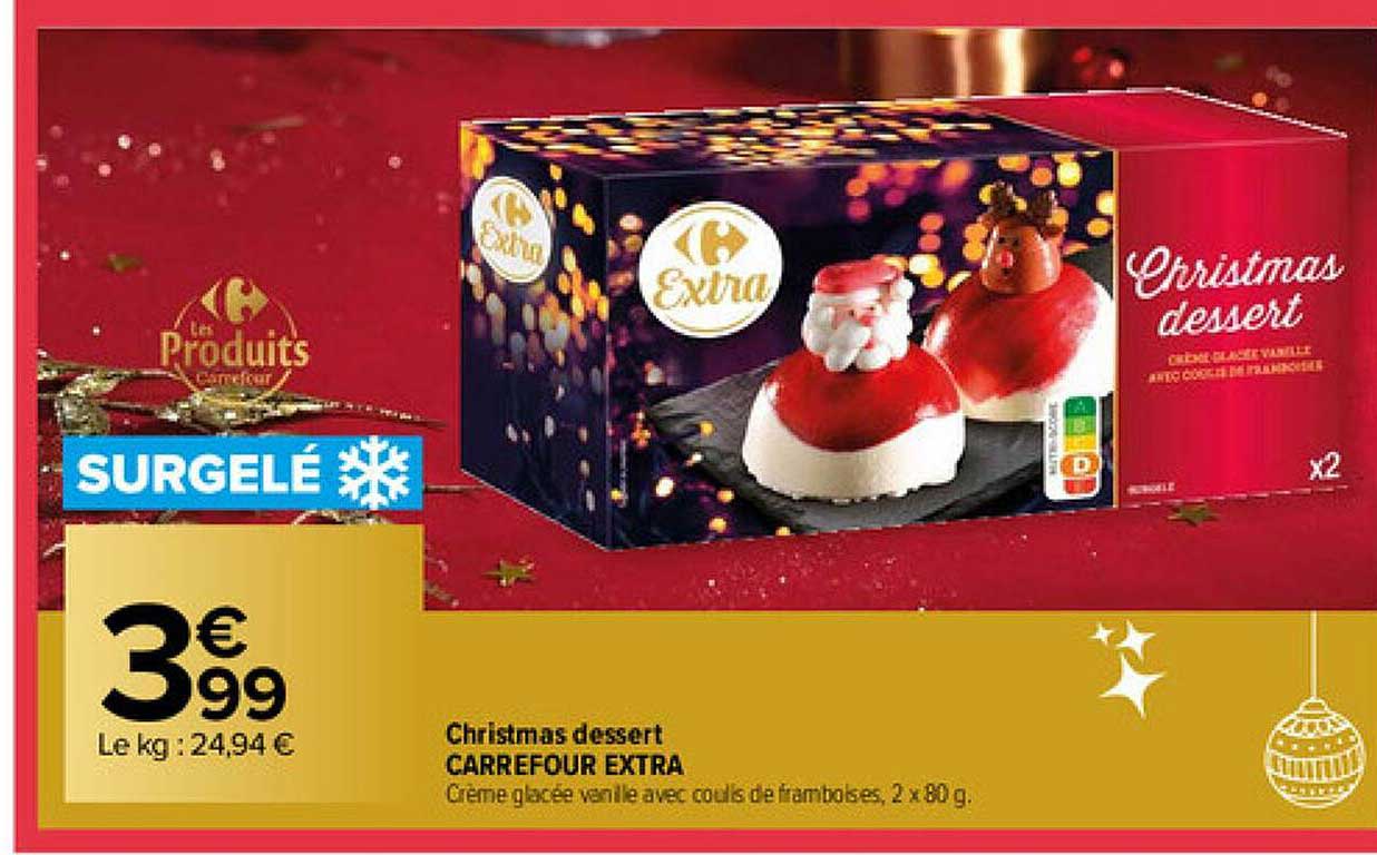 christmas dessert carrefour extra