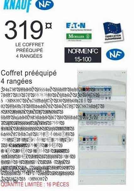 coffret préequipé 4 rangées