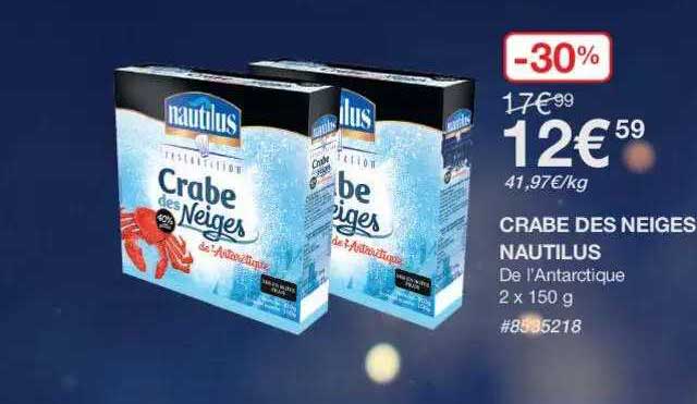 crabe des neiges nautilus