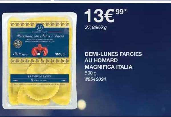 Demi-lunes Farcies Au Homard Magnifica Italia