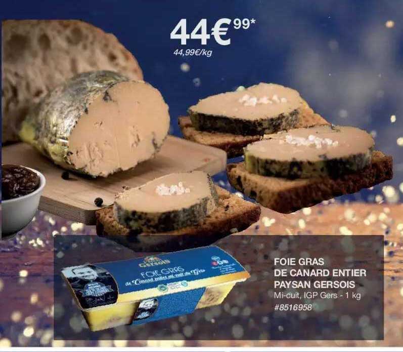foie gras de canard entier paysan gersois