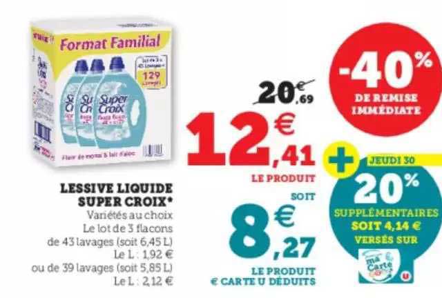 Lessive Liquide Super Croix