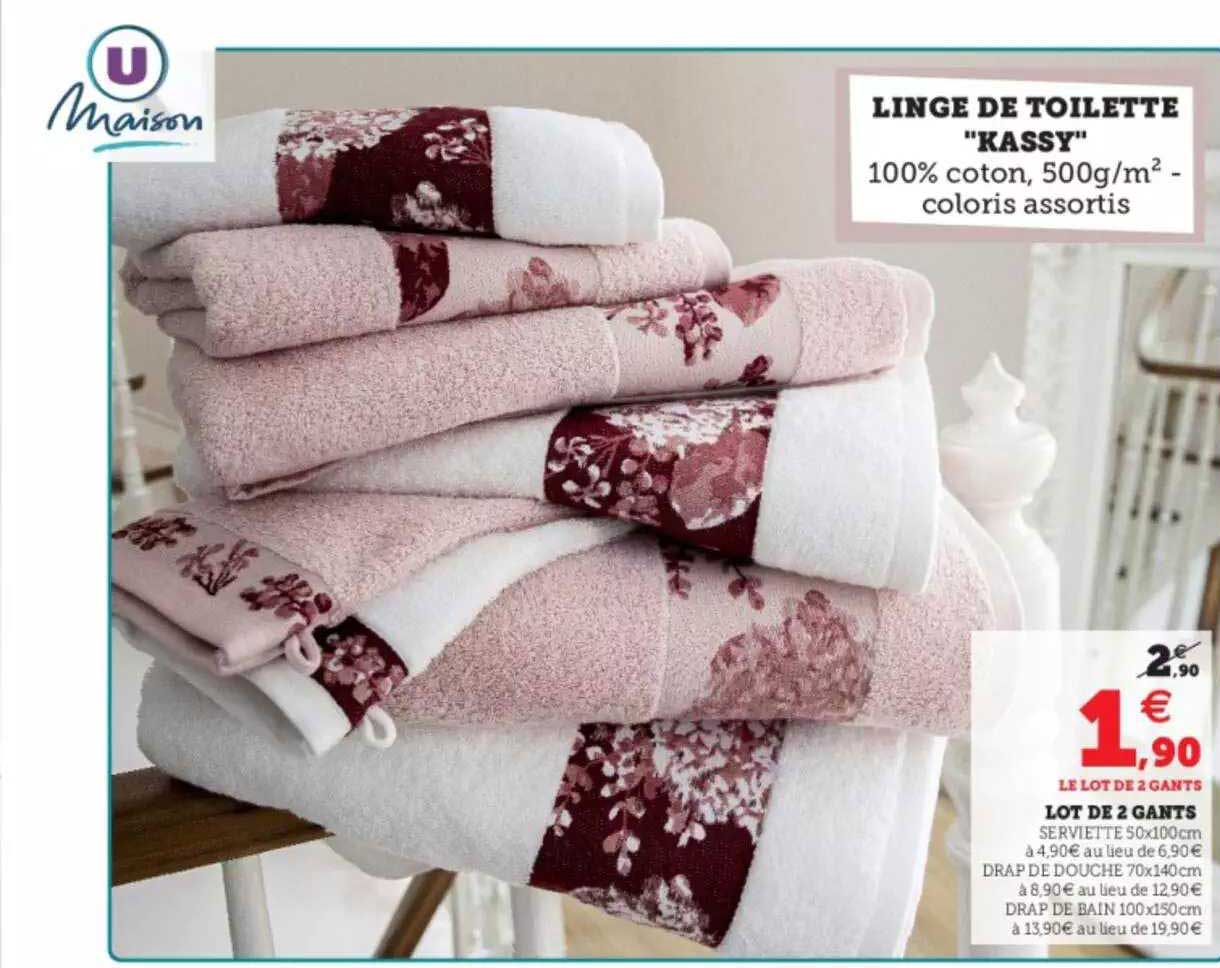 Linge De Toilette "kassy" : Lot De 2 Gants