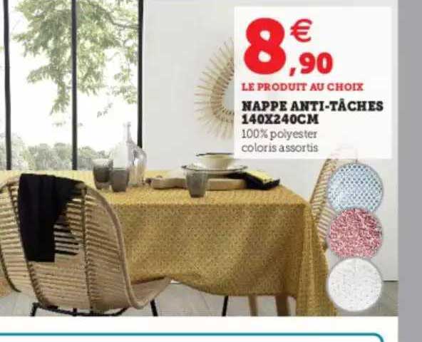 Nappe Anti-tâches 140 X 240 Cm