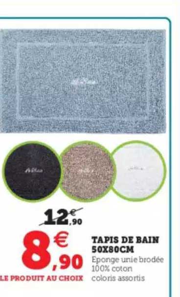 Tapis De Bain 50 X 80 Cm