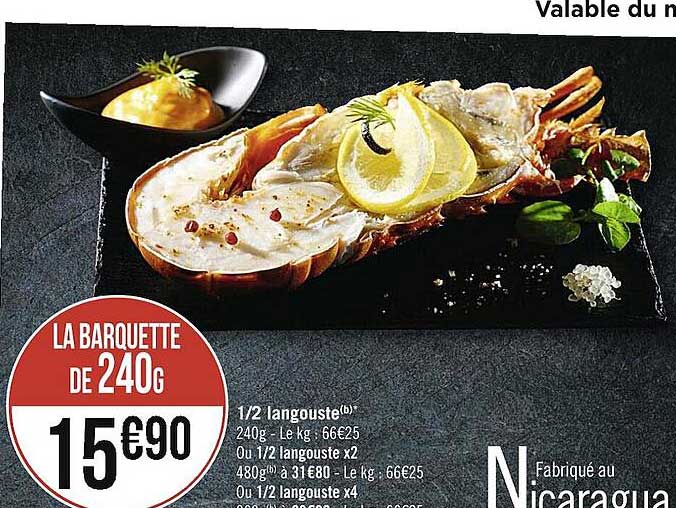 ½ Langouste