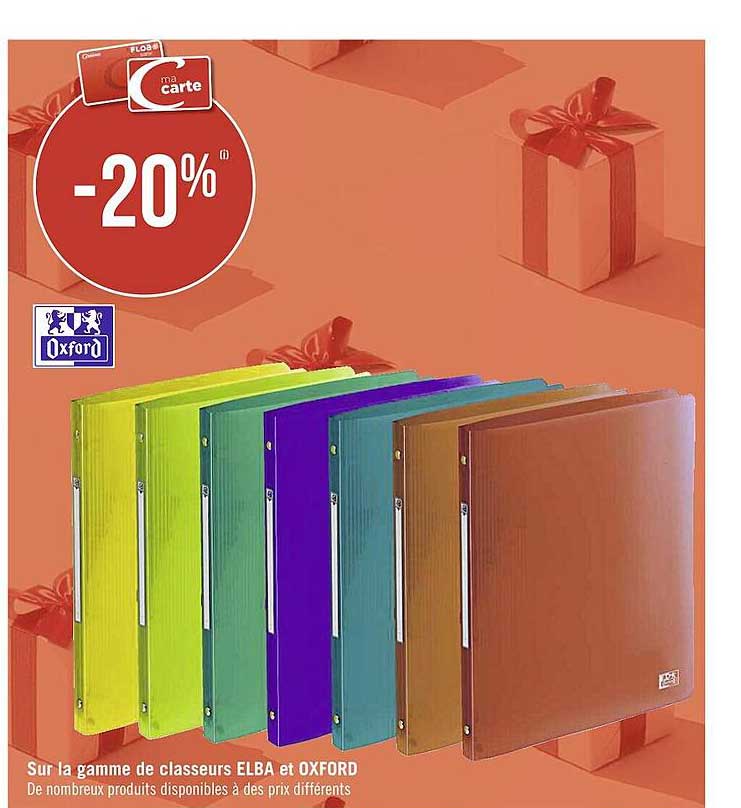 La Gamme De Classeurs Elba Et Oxford