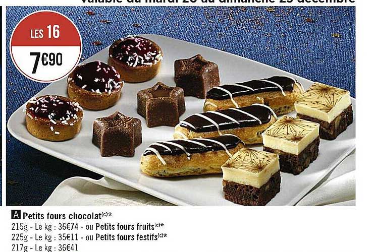 Petits Fours Chocolat Ou Petits Fours Fruits Ou Petits Fours Festifs