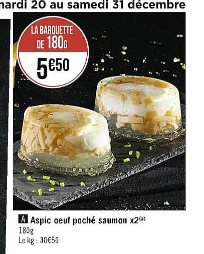 aspic oeuf poché saumon x2