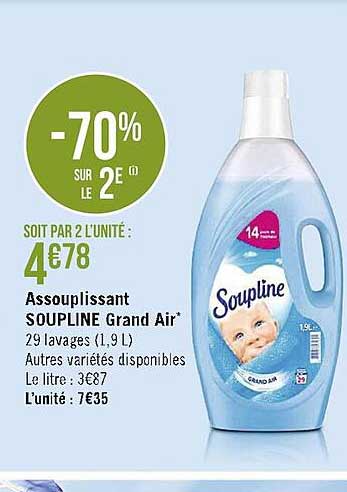 Assouplissant Soupline Grand Air