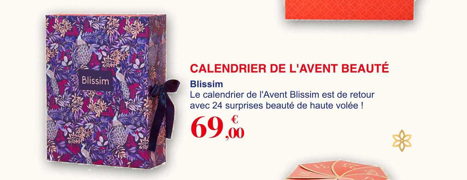 calendrier de l'avent beauté blissim