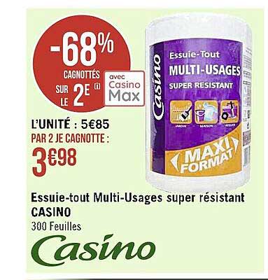 essuie-tout multi-usages super résistant casino