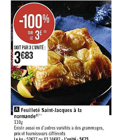 feuilleté saint-jacques à la normande