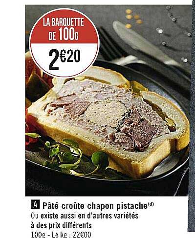 pâté croûte chapon pistache