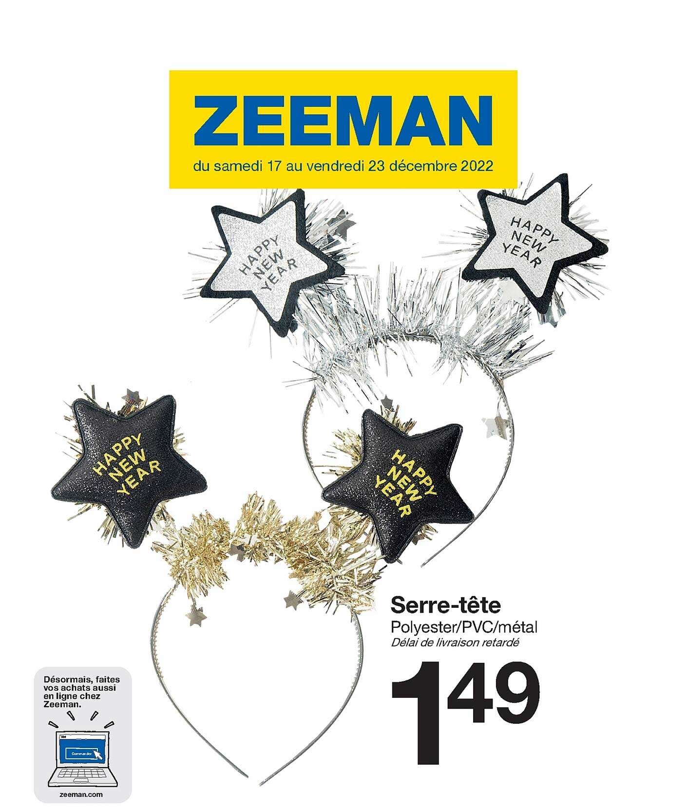 serre-tête zeeman