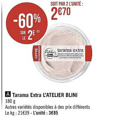 tarama extra l'atelier blini