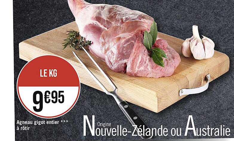 Agneau Gigot Entier*** à Rôtir