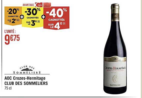 aoc crozes-hermitage club des sommeliers