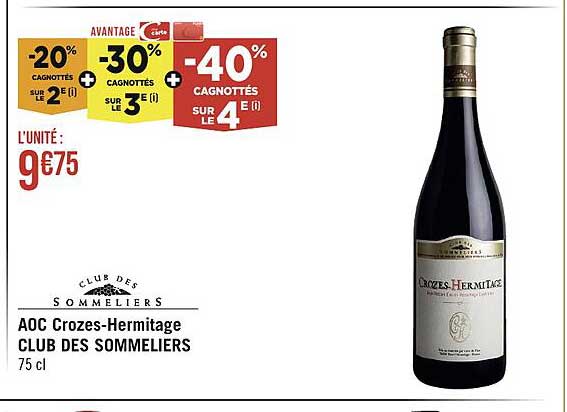aoc crozes-hermitage club des sommeliers