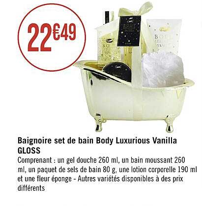 Baignoire Set De Bain Body Luxurious Vanilla Gloss