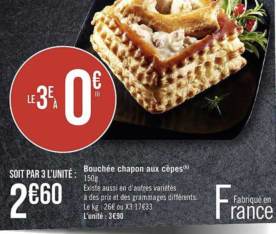 bouchée chapon aux cèpes