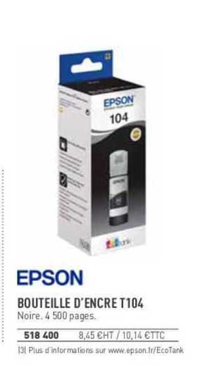 bouteille d'encre t104 epson