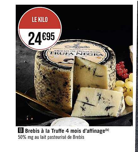 brebis à la truffe 4 mois d'affinage