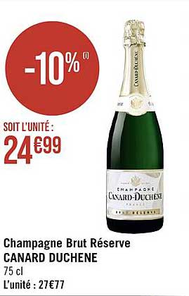 champagne brut réserve canard duchêne