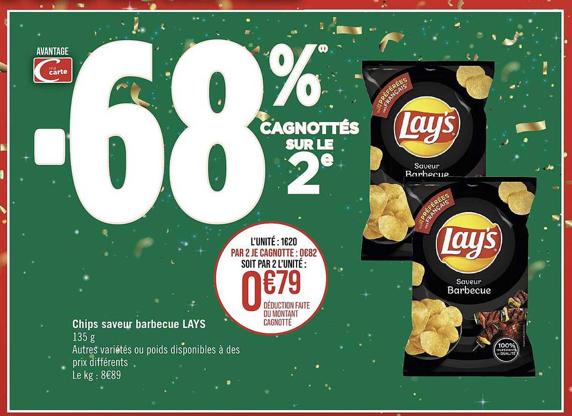 Chips Saveur Barbecue Lay's