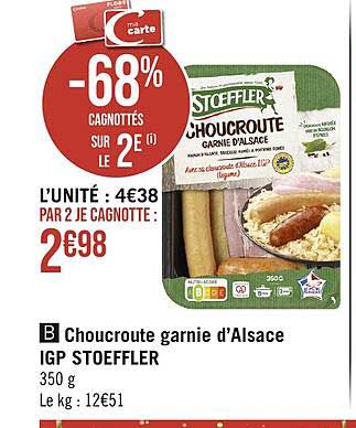 Choucroute Garnie D'alsace Igp Stoeffler