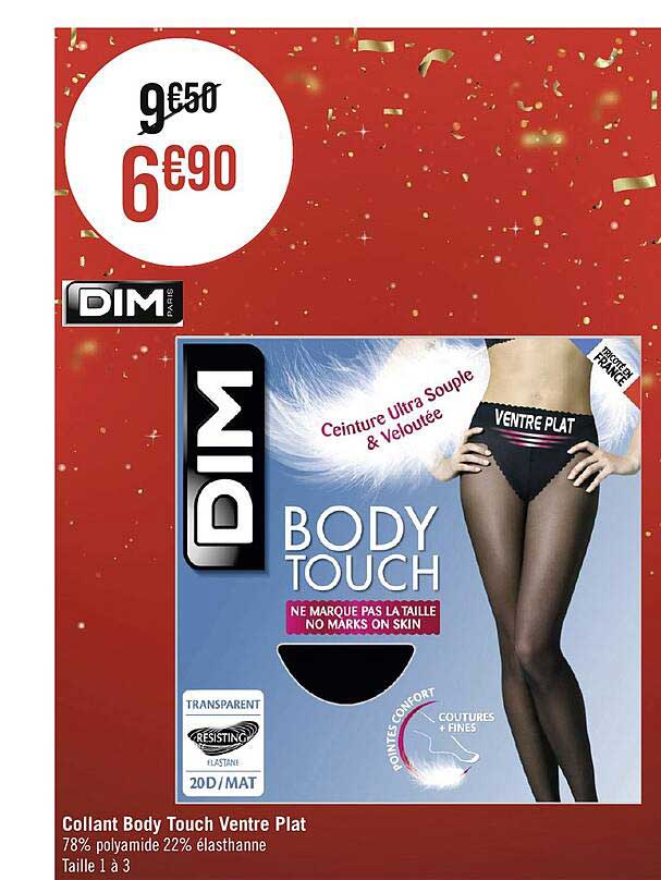 collant body touch ventre plat dim