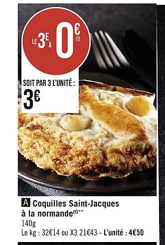 Coquilles Saint-jacques à La Normande