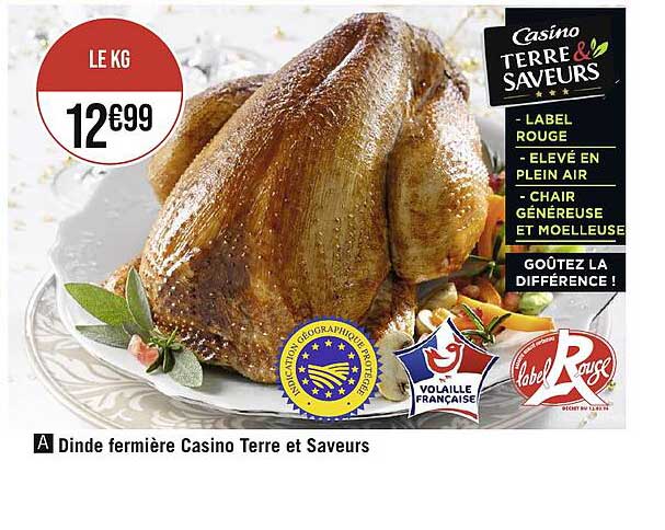 Dinde Fermière Casino Terre Et Saveurs