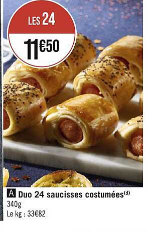 Duo 24 Saucisses Costumées