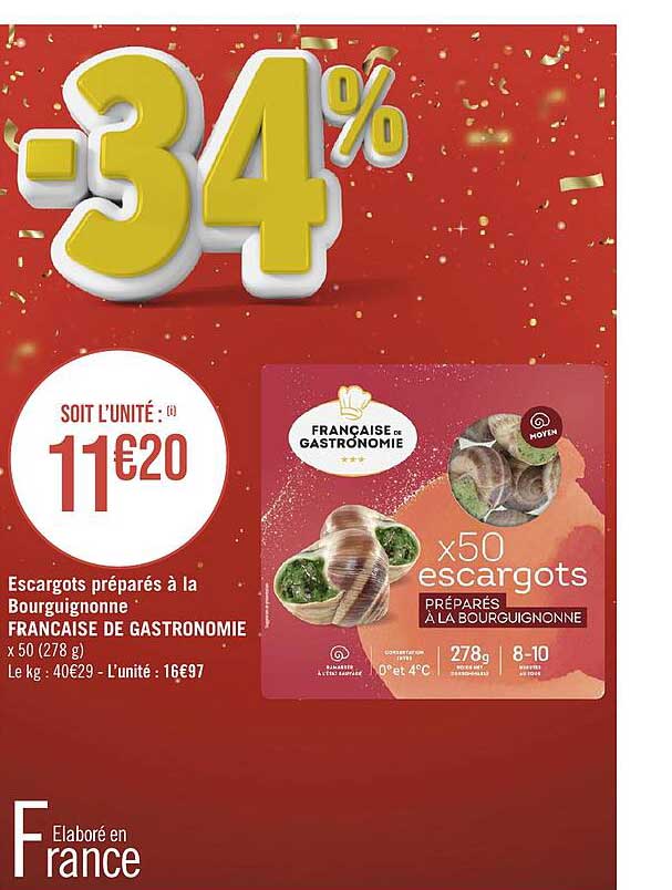 escargots préparés à la bourguignonne