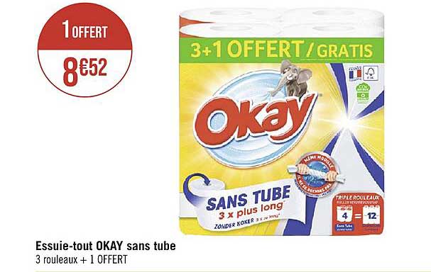 essuie-tout okay sans tube