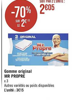 gomme original mr propre