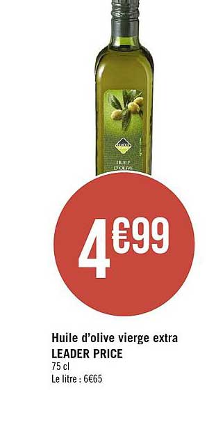 huile d'olive vierge extra leader price