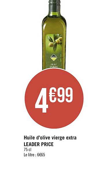 huile d'olive vierge extra leader price