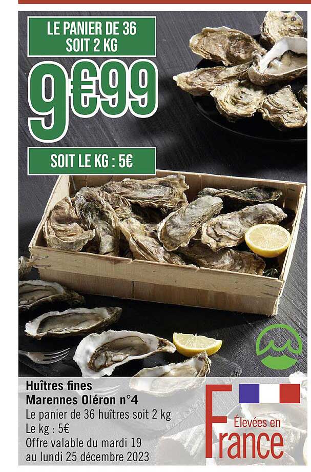 huîtres fines marennes oléron n°4