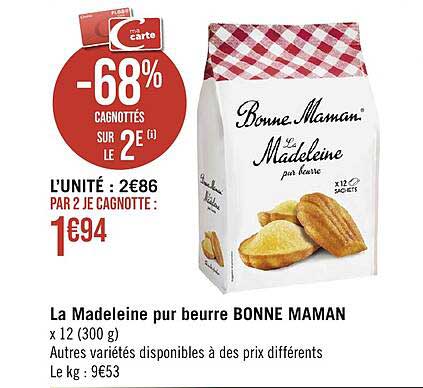La Madeleine Pur Beurre Bonne Maman
