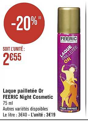laque pailletée or fééric night cosmetic
