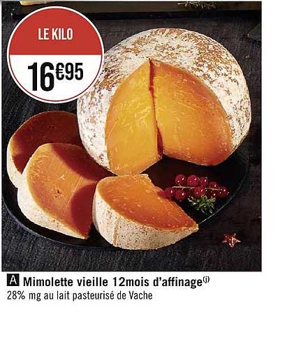 mimolette vieille 12 mois d'affinage