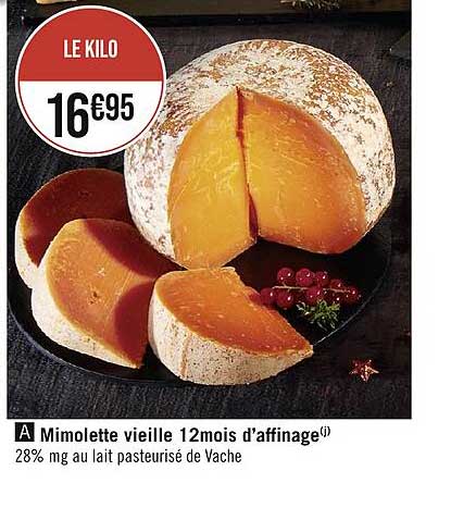 mimolette vieilles 12 mois d'affinage